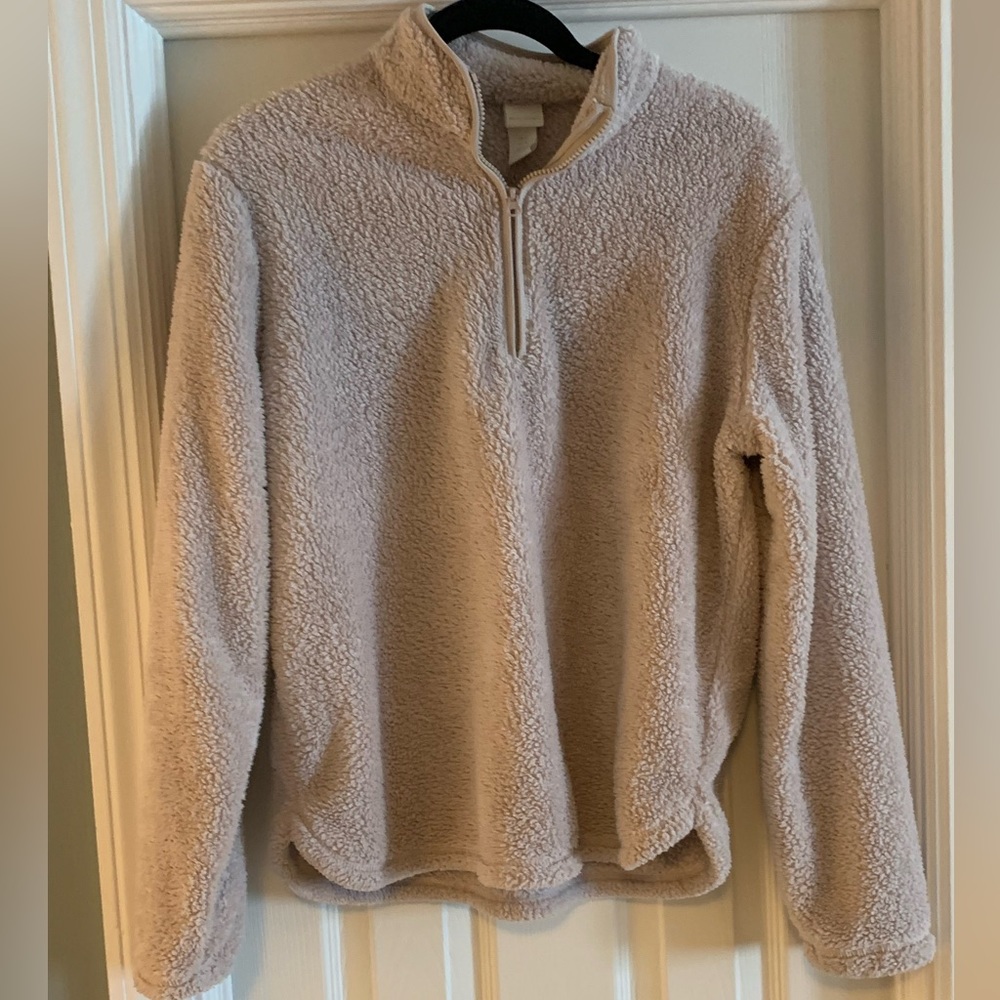 H&M Teddy bear pull over fleece-tan